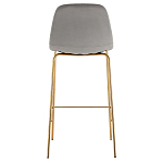 Барный стул на золотистых ножках VENDRAMIN Grey варинант исполнения - 5 | Loft Concept в Костроме