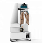 Вешалка настенная белая Strict Lines варинант исполнения - 2 | Loft Concept в Костроме