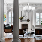 Подвесной светильник с белым фигурным абажуром и мягкими волнистыми краями Cloud Motion  варинант исполнения - 19 | Loft Concept в Костроме