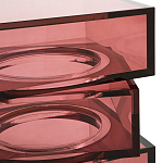 Стол журнальный в форме кубов Acrylic Furniture Lumina Crimson Clarity варинант исполнения - 3 | Loft Concept в Костроме