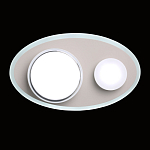 Бра овальной формы белого цвета с 2-мя лампами Lunar Pebbles варинант исполнения - 3 | Loft Concept в Костроме