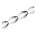 Подвесной светильник линейный в сочетании двух разных фактур стекла Enchanting варинант исполнения - 4 | Loft Concept в Костроме