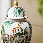 Ваза из фарфора с ручной росписью Leopard Collection  варинант исполнения - 5 | Loft Concept в Костроме