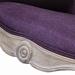 Кресло низкое в стиле прованс Louis French Armchair purple flax варинант исполнения - 4 | Loft Concept в Костроме