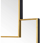 Золотое зеркальное панно из зеркальных квадратов Overlapping варинант исполнения - 1 | Loft Concept в Костроме