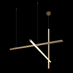 Люстра с 3-мя  пересекающимися цилиндрическими плафонами на тонких тросах Trumpet tube варинант исполнения - 5 | Loft Concept в Костроме