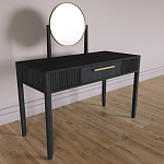 Туалетный Стол с зеркалом Primo Черный дуб варинант исполнения - 4 | Loft Concept в Костроме