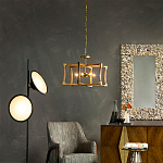 Подвесной светильник в форме фонаря коричневый Brown Eco Lantern варинант исполнения - 2 | Loft Concept в Костроме