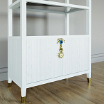 Стеллаж со стеклянными полками Elsa Dreams White варинант исполнения - 2 | Loft Concept в Костроме