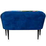 Диван двухместный из натурального бука синий с цветным принтом Impressionism in Art варинант исполнения - 2 | Loft Concept в Костроме