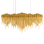 Люстра подвесная с металлическими дугами и длинными цепочками 115 см Atlantis Chain варинант исполнения - 8 | Loft Concept в Костроме