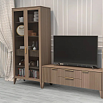 Витрина 2-х дверная с 5-ю полками и 2-мя ящиками Harper Line варинант исполнения - 3 | Loft Concept в Костроме