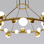 Люстра подвесная светодиодная с плафонами в форме шара Italian Globe Cedar Moss Light варинант исполнения - 2 | Loft Concept в Костроме