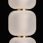 Подвесной светильник с 3-мя округлыми матовыми плафонами из белого стекла Golden Swirl варинант исполнения - 6 | Loft Concept в Костроме