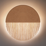 Бра круглое натуральная пробка с бахромой Natural Cork варинант исполнения - 4 | Loft Concept в Костроме