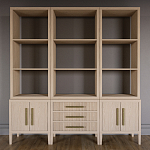 Модульный стеллаж Primo из трех составных элементов Светлый дуб варинант исполнения - 2 | Loft Concept в Костроме