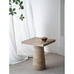 Столик приставной с квадратной столешницей Textured Cream Table варинант исполнения - 9 | Loft Concept в Костроме