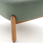 Кресло на деревянных ножках Olguin Green Chair варинант исполнения - 5 | Loft Concept в Костроме