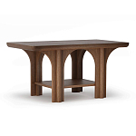 Стол кофейный деревянный с арочным основанием Arch Passage варинант исполнения - 1 | Loft Concept в Костроме