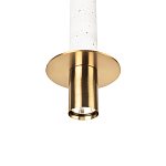 Подвесной светильник с узким цилиндрическим плафоном и золотым металлическим декором Concrete Pipe варинант исполнения - 15 | Loft Concept в Костроме