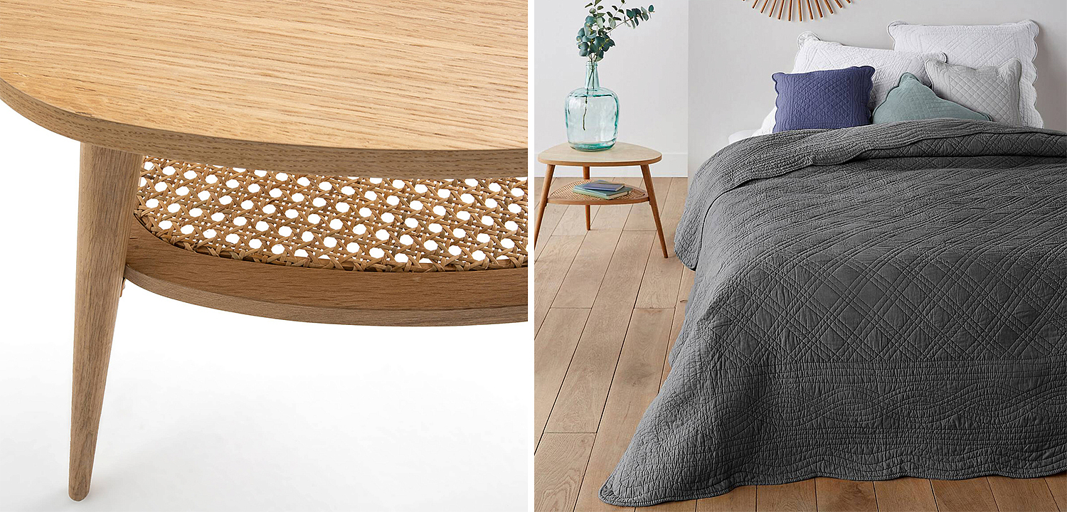 Приставной стол Morten Wicker Side Table 3 legs Приставной стол Morten Wicker Side Table 3 legs - Loft-Concept в Костроме