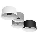 Потолочный светильник с 4-мя цилиндрическими абажурами белого серого и черного цвета Urban Dome варинант исполнения - 3 | Loft Concept в Костроме