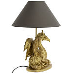 Настольная лампа с абажуром Дракон Golden Dragon Lamp Brown варинант исполнения - 2 | Loft Concept в Костроме