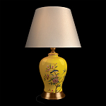 Настольная лампа желтая с изображением птиц Slip Away варинант исполнения - 2 | Loft Concept в Костроме