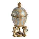 Шкатулка на величественных львах из фарфора с бронзовыми элементами Eden Garden варинант исполнения - 3 | Loft Concept в Костроме