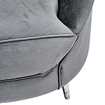 Диван с мягкой обивкой из ткани серый Ethan Sofa варинант исполнения - 3 | Loft Concept в Костроме