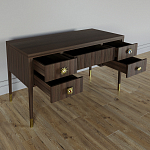 Письменный стол с 4-мя ящиками Elsa Dreams Walnut варинант исполнения - 2 | Loft Concept в Костроме