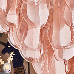 Люстра из стекляных розовых лепестков Petalled Illuminator варинант исполнения - 2 | Loft Concept в Костроме