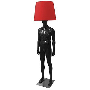 Лампа MALE MANNEQUIN LAMP с абажуром открытый позинг