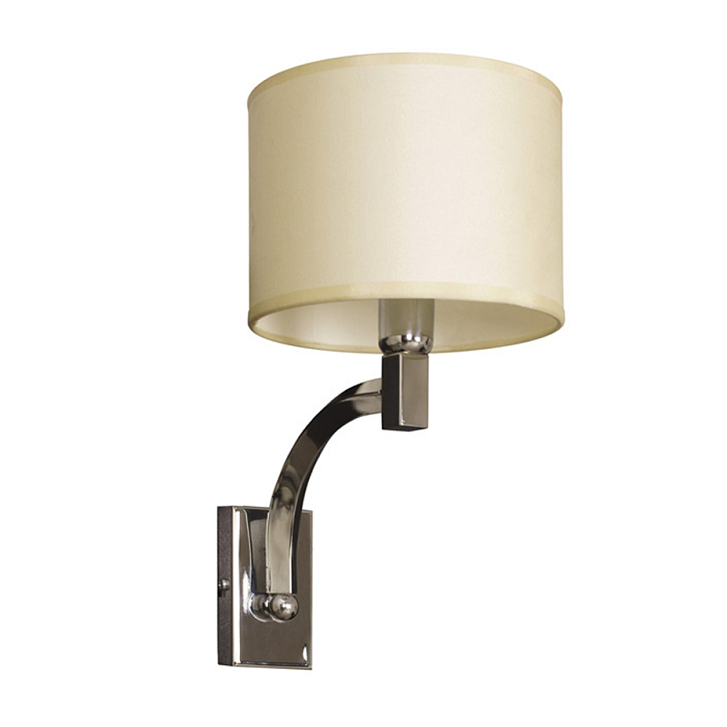 Бра с бежевым цилиндрическим абажуром Natural Concepts Хром Бежевый в Костроме | Loft Concept 