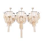 Люстра большая из золотистых металлических цепочек Atlantis Chain варинант исполнения - 2 | Loft Concept в Костроме