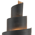 Бра в форме спирали черное с золотой внутренней отделкой Warm Glow варинант исполнения - 1 | Loft Concept в Костроме