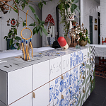 Дизайнерская кровать с системой хранения варинант исполнения - 2 | Loft Concept в Костроме