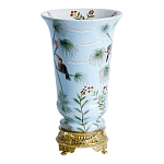 Ваза из фарфора с бронзовыми элементами Tropical Garden варинант исполнения - 2 | Loft Concept в Костроме