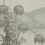 Обои ручная роспись Le Brésil Crystal Grey варинант исполнения - 3 | Loft Concept в Костроме