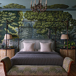 Обои ручная роспись Malmaison Special Colourway on Auguste scenic paper варинант исполнения - 1 | Loft Concept в Костроме