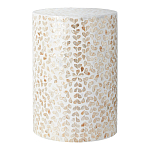 Столик с инкрустацией с перламутровым узором Jean Cream варинант исполнения - 1 | Loft Concept в Костроме