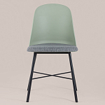 Стул из прочного пластика на металлическом основании Anora Green  варинант исполнения - 2 | Loft Concept в Костроме