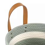 Корзина для хранения с ручками Interlacement Green варинант исполнения - 2 | Loft Concept в Костроме