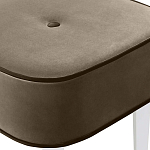 Квадратный мягкий пуф на белых ножках Winton Pouf Square варинант исполнения - 4 | Loft Concept в Костроме