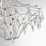 Люстра подвесная из металла с прозрачными подвесками из хрусталя Quasar 93 варинант исполнения - 10 | Loft Concept в Костроме