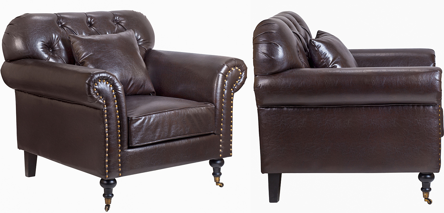 Кресло Taddeo Armchair brown Кресло Taddeo Armchair brown - Loft-Concept в Костроме