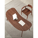 Стол рабочий округлой формы с ящиком  Working Moonnut Table варинант исполнения - 4 | Loft Concept в Костроме