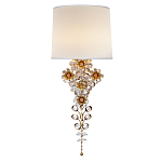 Бра с цветочным основанием и тканевым абажуром Tugella Flower Lamp варинант исполнения - 1 | Loft Concept в Костроме