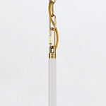 Подвесной светильник с плафоном в форме плоского купола и белой шарообразной лампой Eurofase варинант исполнения - 13 | Loft Concept в Костроме