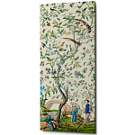 Постер на холсте в стиле шинуазри с изображением сада Beige Chinoiserie Imperial Garden Poster варинант исполнения - 1 | Loft Concept в Костроме